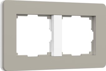 Рамка Werkel Split W0023067 (дымчатый/белый, Soft-Touch)