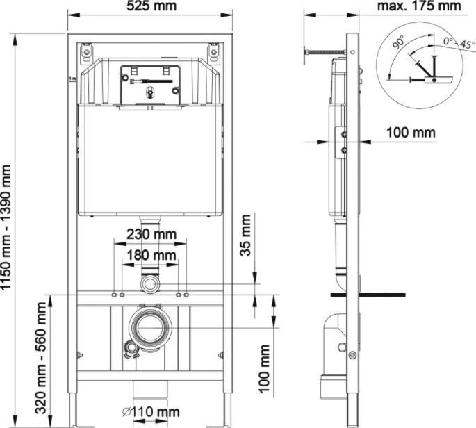 Унитаз подвесной Cersanit Carina S-MZ-CARINA-XL-COn-S-DL-w + 525 040000 + D3 040033