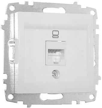 Розетка компьютерная Elbi Zena-Vega 609-015600-247 (белый)