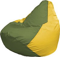 Кресло-мешок Flagman Груша Мега XXXL Г3.1-228 (оливковый/желтый)
