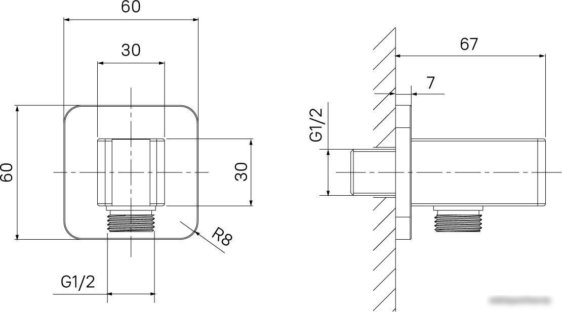 Шланговое подключение IDDIS Slide SLI60CBi62