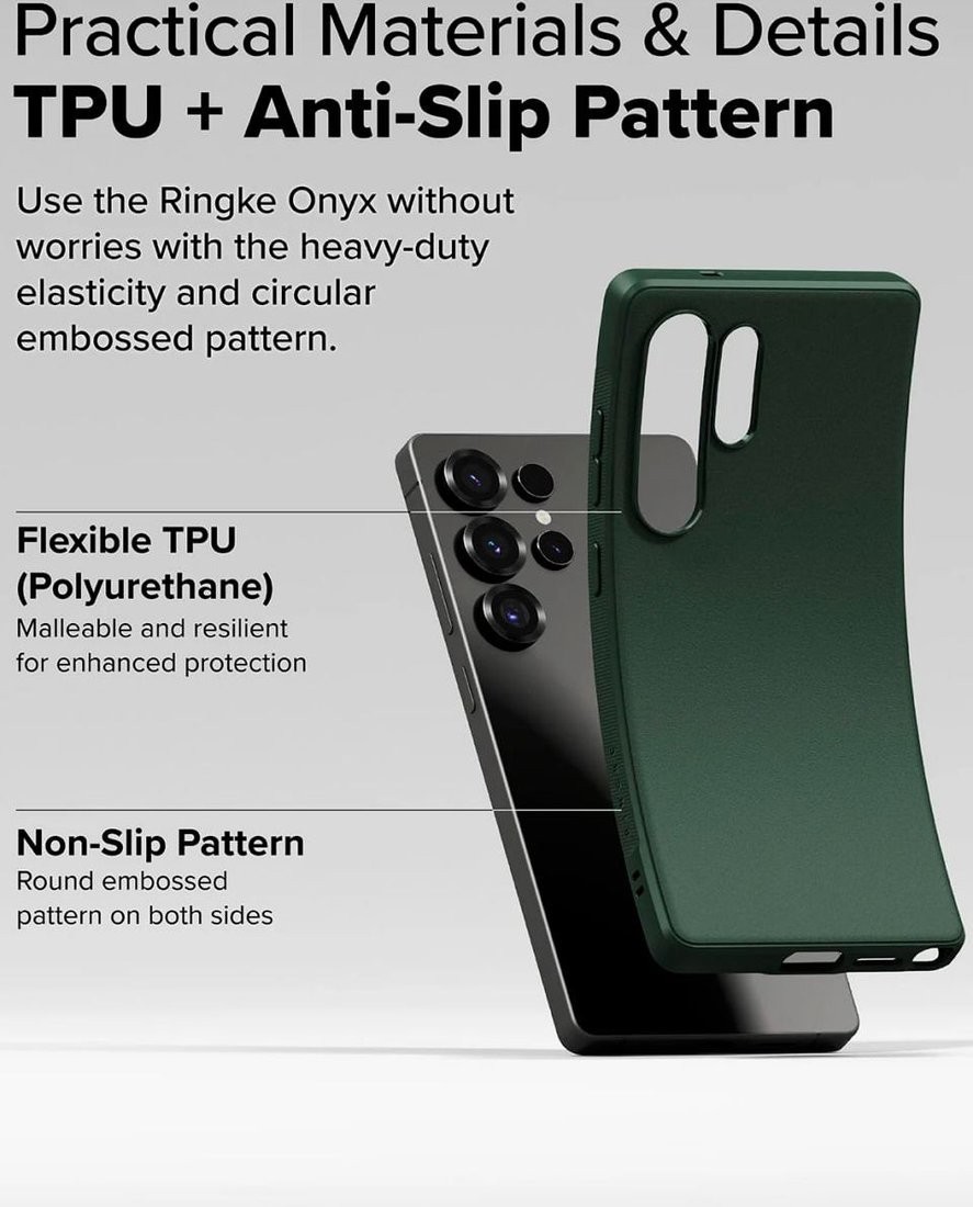 Чехол для телефона Ringke Onyx для Galaxy S25 Ultra Dark Green