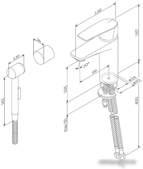 Смеситель AM.PM Gem F90A03000