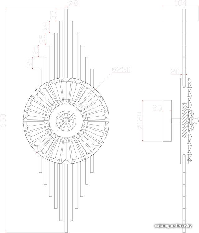 Бра Arte Lamp Almaaz A2564AP-1PB
