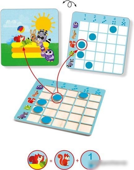 Развивающая игра Djeco Найди и посчитай 08358