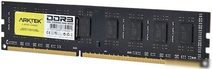 Оперативная память Arktek 4ГБ DDR3 1600 МГц AKD3S4P1600