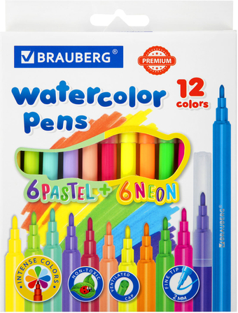 Фломастеры BRAUBERG Premium 152198 (12 цв)