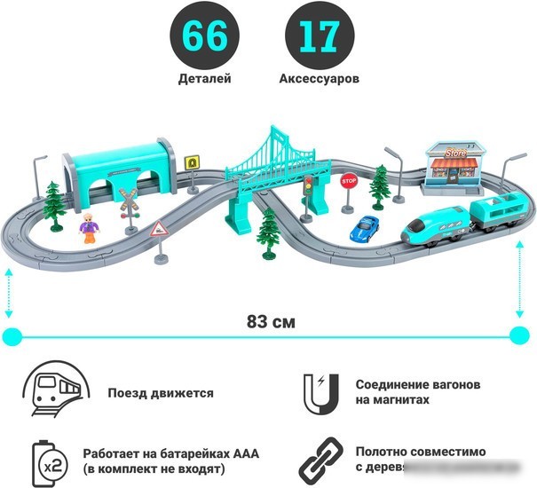 Набор железной дороги Givito Мой город G201-008