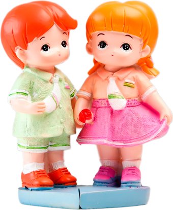 Набор статуэток Sima-Land Малыши с сумочками на сердце 9901355 (2шт)
