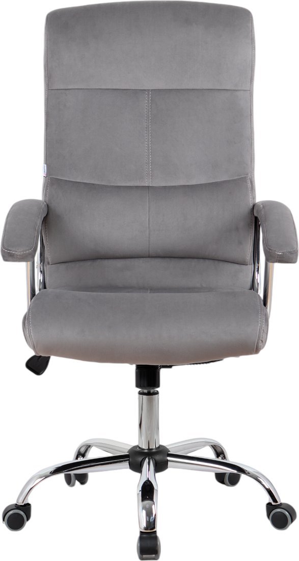 Офисное кресло King Style SHL-8 Sane Velvet Chrome (велюр, серый)