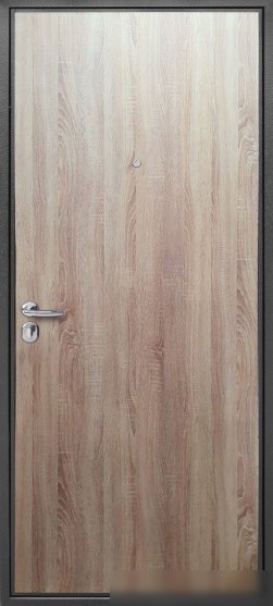 Металлическая дверь Guard Антик серебро/дуб сонома (86x205, левая)