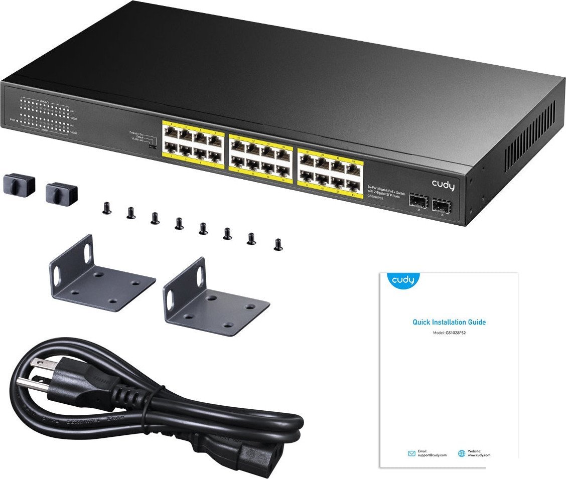 Неуправляемый коммутатор Cudy GS1028PS2 1.0