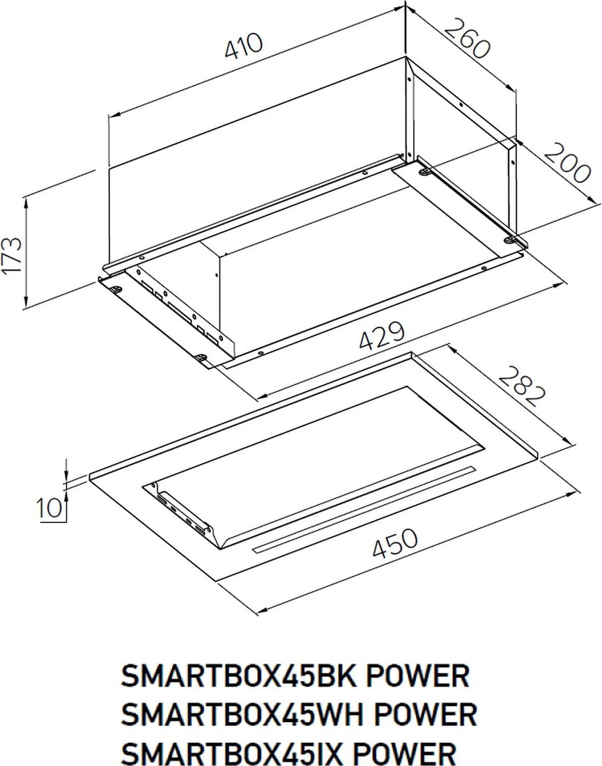 Кухонная вытяжка Meferi SMARTBOX45WH Power