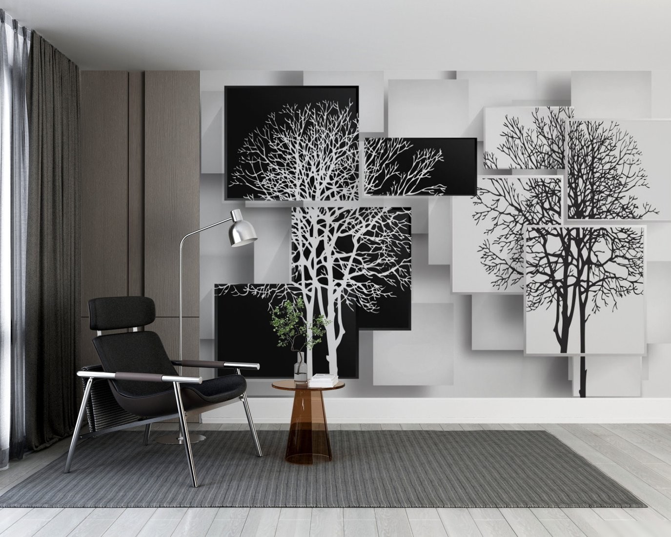 Фотообои ФабрикаФресок 3D Абстракция Дерево Инь-Янь 934270 (400x270)