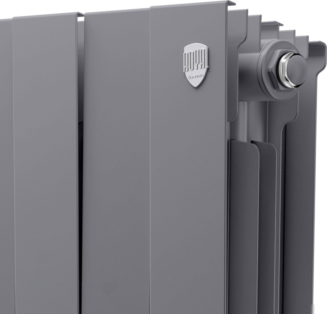 Биметаллический радиатор Royal Thermo PianoForte 200 Серебристый - 12 секций