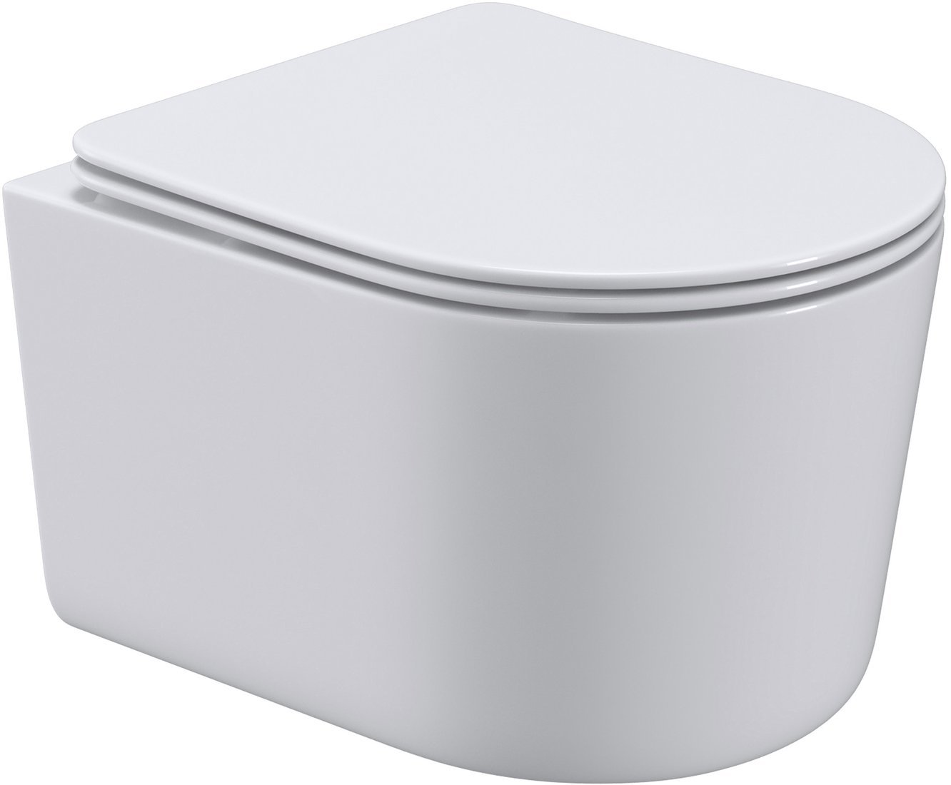 Унитаз подвесной Roxen Simple compact в комплекте с инсталляцией StounFix Dual Fresh 6 в 1 968486 (кнопка: сатин)