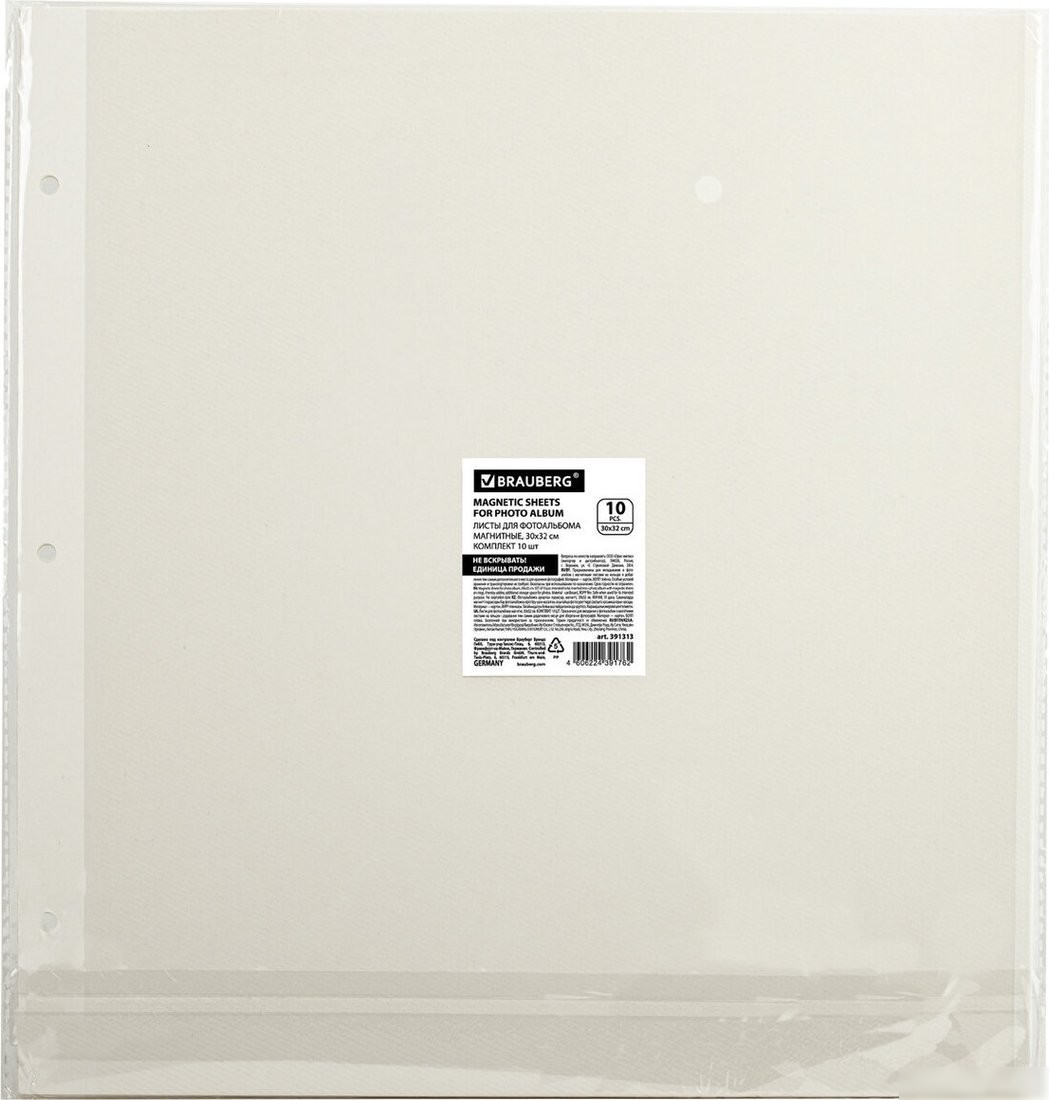 Блок листов для фотоальбома BRAUBERG 391313 (10шт)
