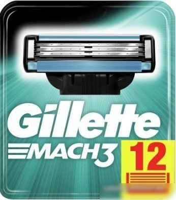 Сменные кассеты для бритья Gillette Mach3 (12 шт) 3014260323240