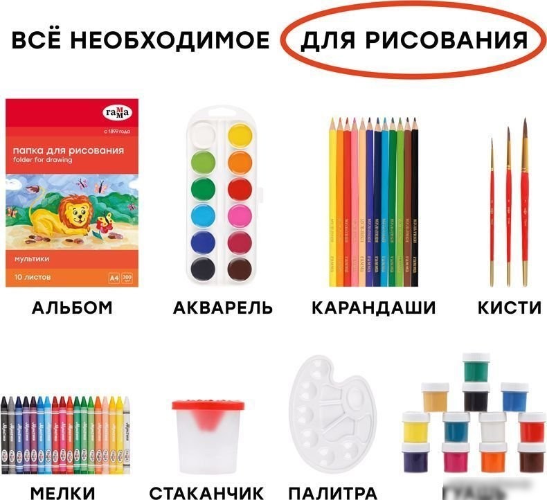Набор для рисования Гамма Мультики 250620201