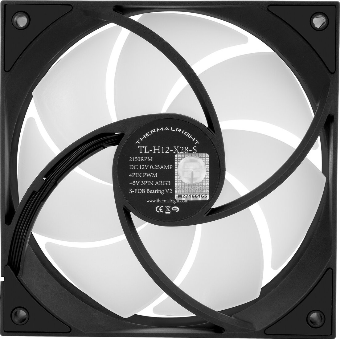 Вентилятор для корпуса Thermalright TL-H12-X28-S (черный)