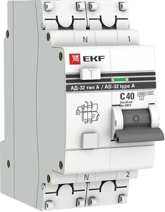 Дифференциальный автомат EKF PROxima АД-32 4030 2п