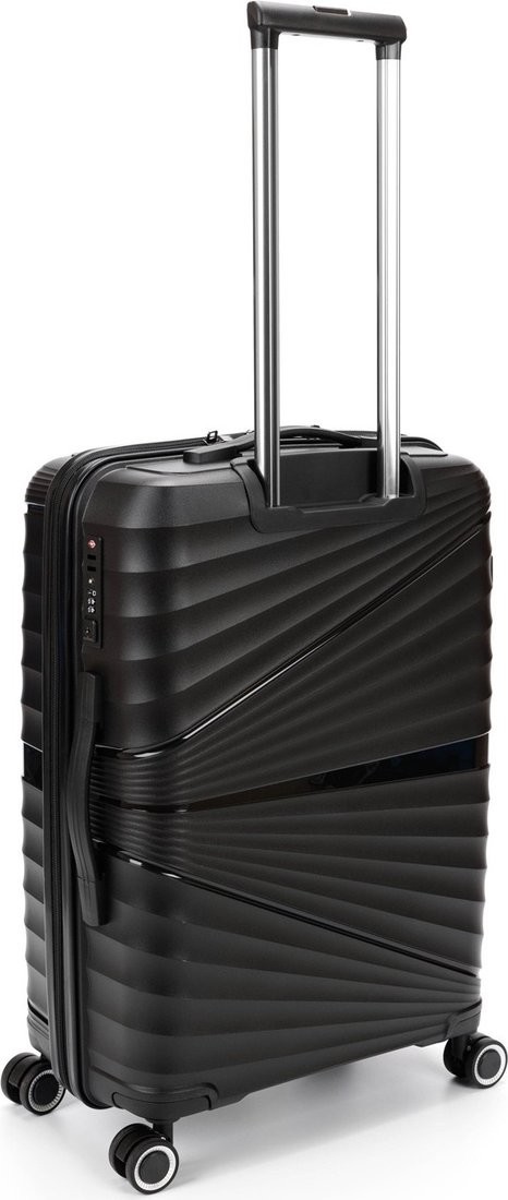 Чемодан-спиннер Torber Nevo T2207M (черный)