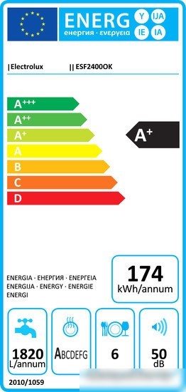 Посудомоечная машина Electrolux ESF2400OK