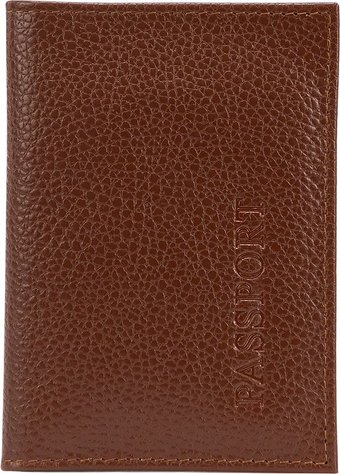Обложка для паспорта Poshete 604-118M-GNG (рыжий)