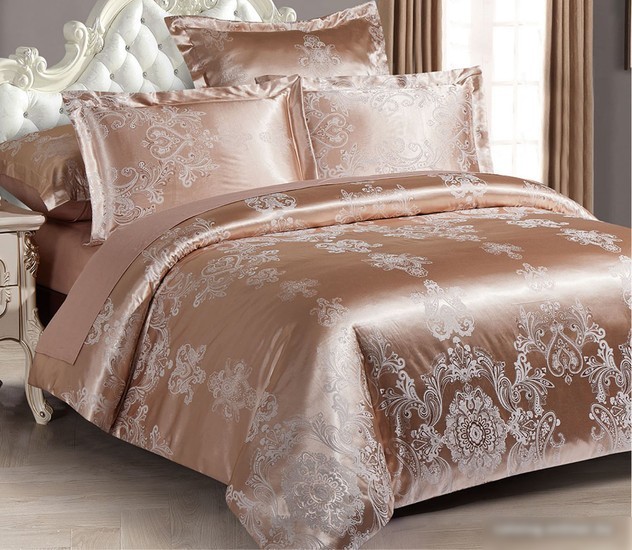 Постельное белье Alleri Сатин Jacquard Premium семейный СЖ-084