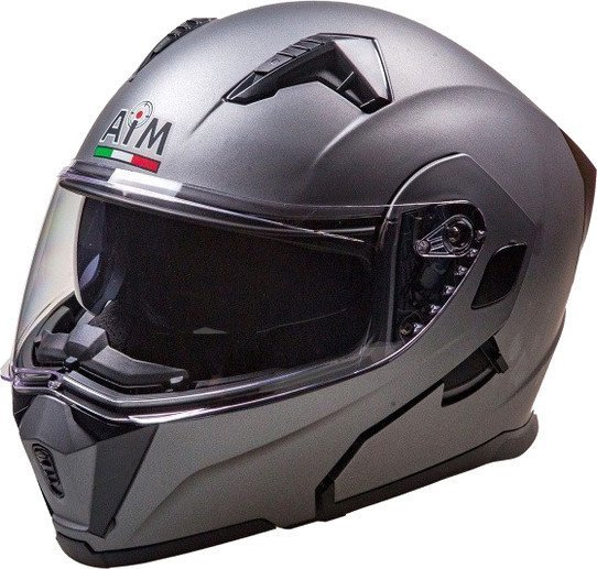 Мотошлем AIM JK906 906-005-XS (XS, серый металлик)