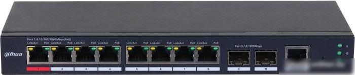 Управляемый коммутатор 2-го уровня Dahua DH-S4210-8GT-110