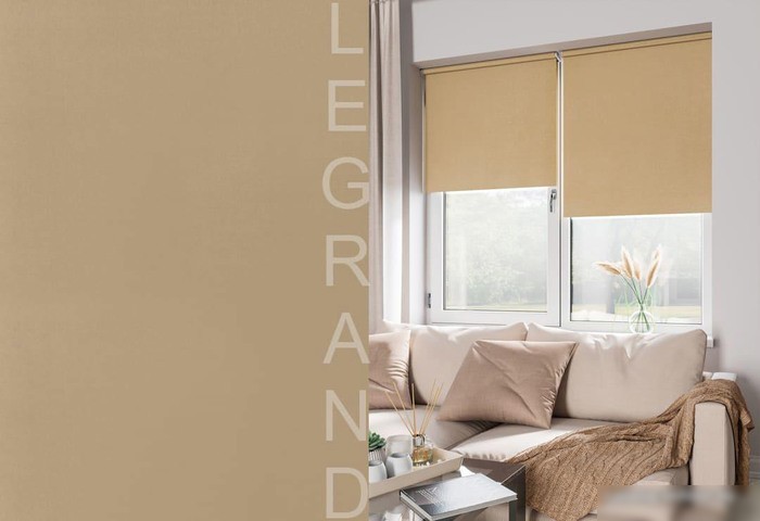 Рулонные шторы Legrand Блэкаут 38x175 (латте)