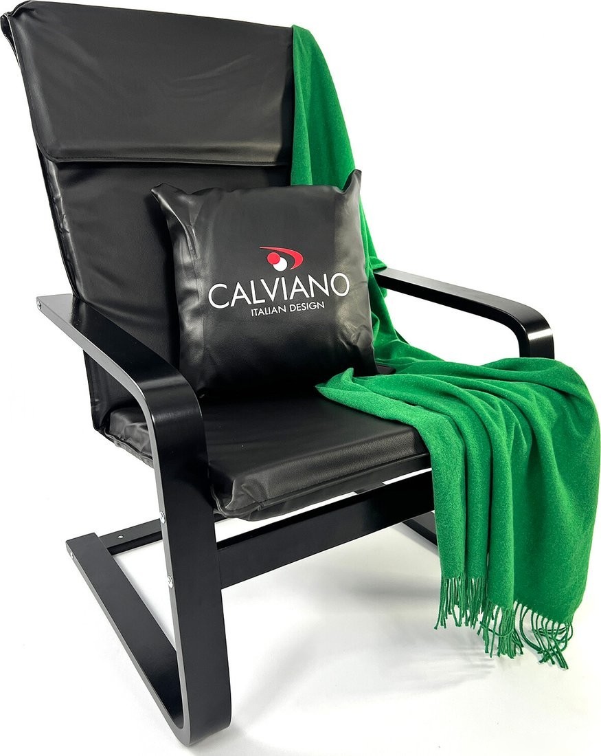 Интерьерное кресло Calviano Soft 1 (черный PU)