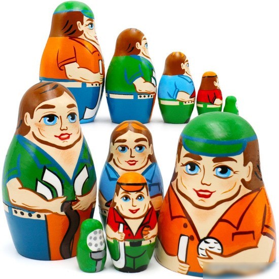 Развивающая игрушка Брестская Матрешка Гольф (набор 5 шт)