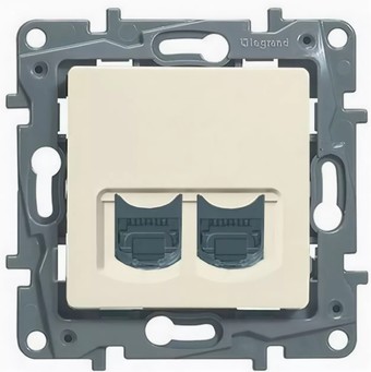 Розетка компьютерная Legrand Etika 672355 (слоновая кость)
