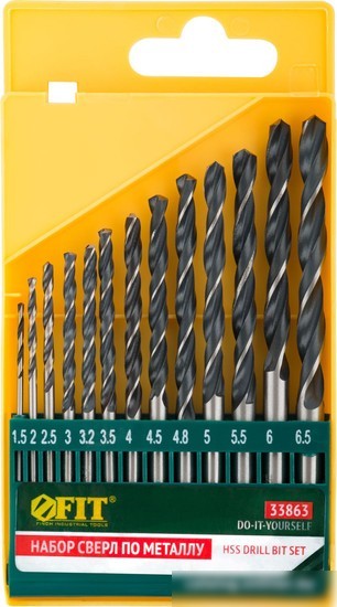 Набор сверл FIT 33863 (13 шт)