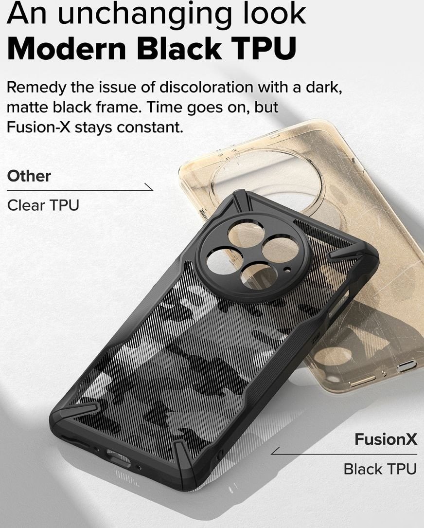 Чехол для телефона Ringke Fusion X для Oneplus 13 Camo Black