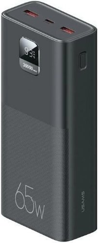 Внешний аккумулятор Usams CD185 PB68 30000mAh (черный)