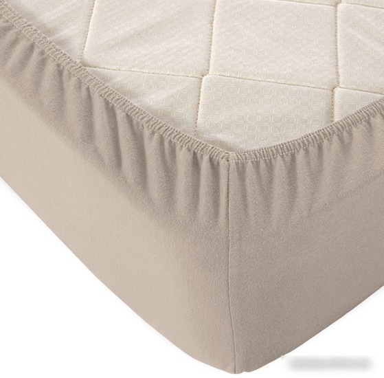 Постельное белье Alleri Трикотажная на резинке 80x200x20см (какао)