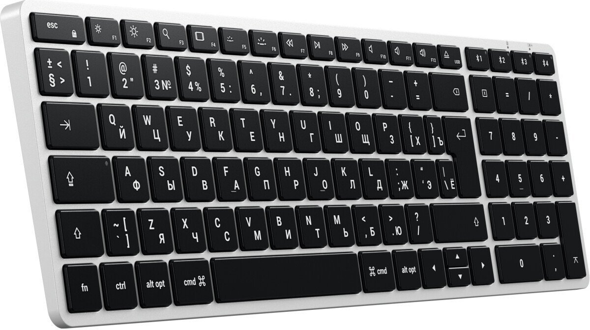 Клавиатура Satechi Slim X2 (серебристый)