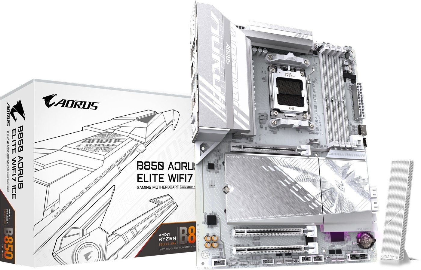 Материнская плата Gigabyte B850 Aorus Elite WiFi7 Ice (rev. 1.0)