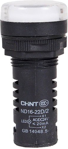 Лампа сигнальная Chint ND16-22D/2 AC/DC 230В (R) 593073 (белый)