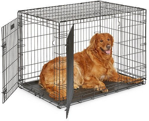 Клетка Midwest iCrate для собак 2 двери 1542DD (109x74x78см, черный)