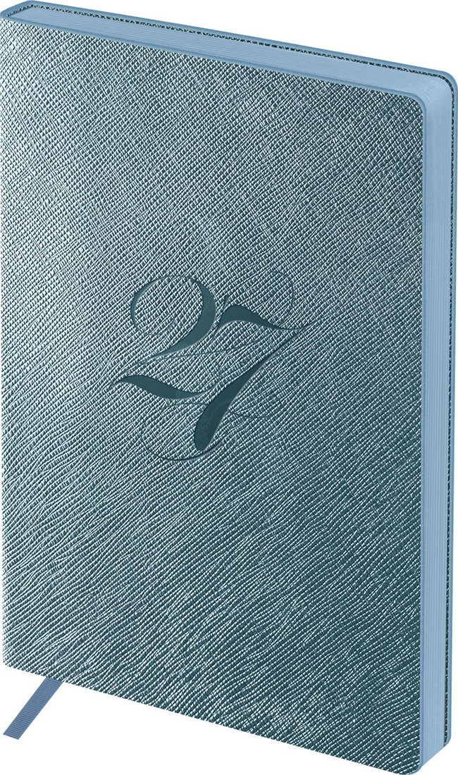 Ежедневник BG Shine. Cobalt 2027г DdА6+_68163 (176л, серый/голубой)