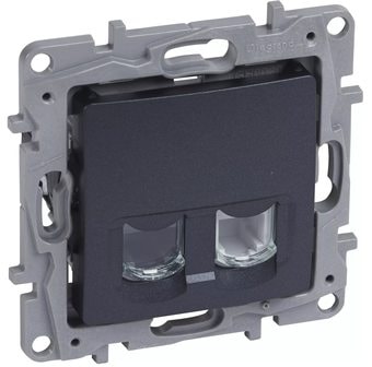 Розетка Legrand Etika 672652 (антрацит)