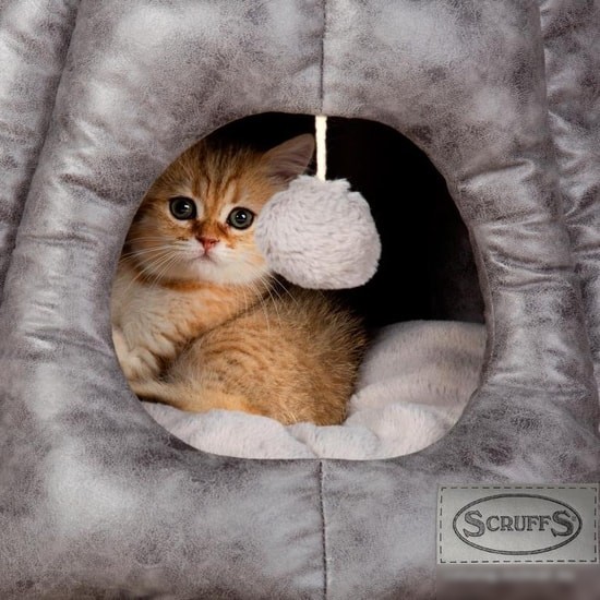 Лежак Scruffs Knightsbridge Cat Igloo 661501 (серый)