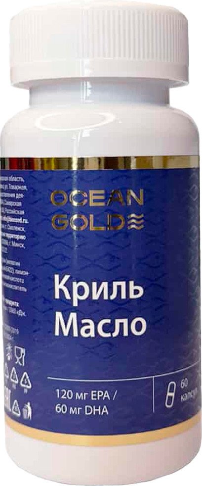 БАД Ocean Gold Криль масло с нейтральным вкусом (60 капсул)