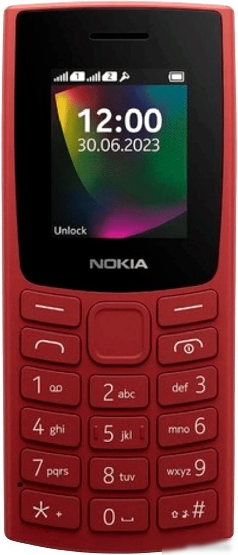 Кнопочный телефон Nokia 106 (2023) Dual SIM TA-1564 (красный)