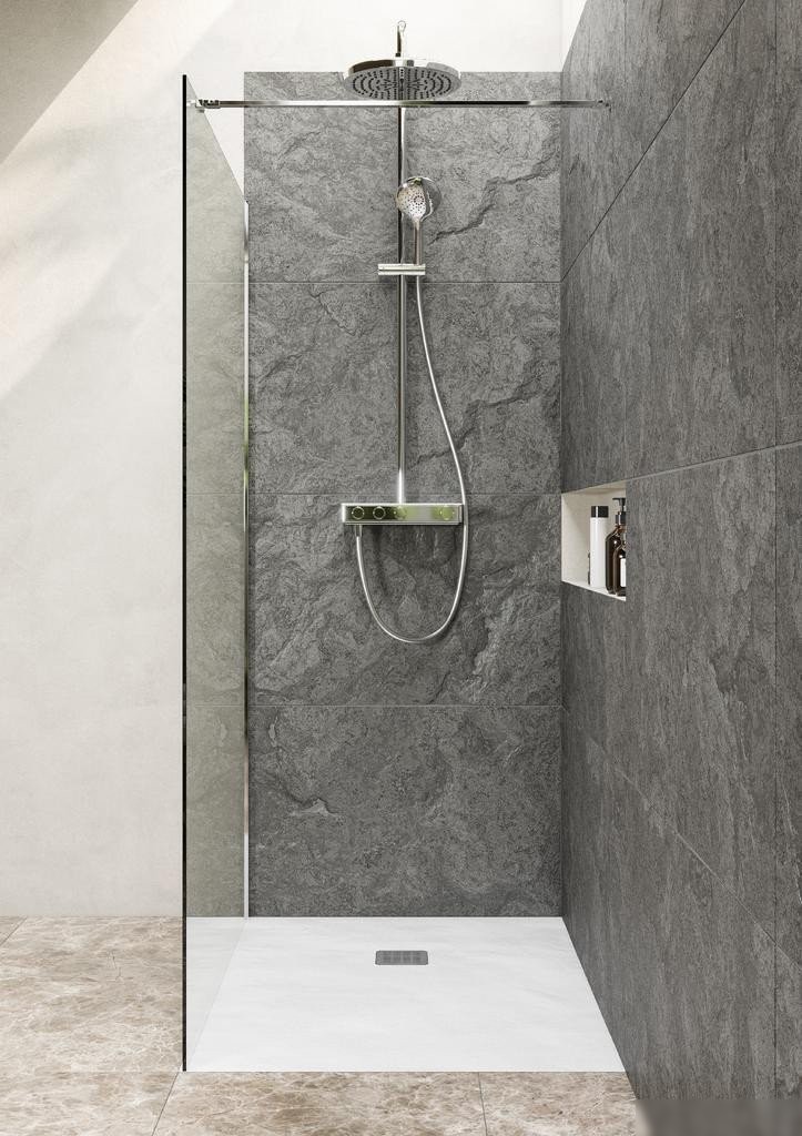 Душевая стенка Roca Metropolis Walk-In ZRU9307678 (хром)