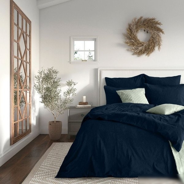 Евро комплект постельного белья Verossa Сатин Евро 50x70/70x70 790370 (Twilight Blue)
